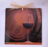 Robótkownia Kafelek obrazek 15x15 Beczka wina