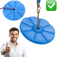 HUŚTAWKA DLA DZIECI 75 kg OGRODOWA OKRĄGŁA DYSK MOCNA WISZĄCA SIEDZISKO