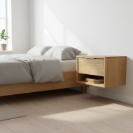 SZAFKA NOCNA Z DREWNA DĘBOWEGO