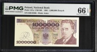 1000000 złotch 1991 rok - Seria E- Stan bankowy PMG 66 EPQ