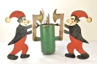 PRL l. 60-te STOJAK NA DUŻĄ CHOINKĘ KRASNALE PIĘKNY!