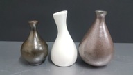 3 x mini wazoniki ceramika HN Hoganas art design
