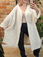 kardigan sweter swetr długi duży rozmiar XXXL plus size handmade