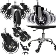 KÓŁKA DO FOTELA OBROTOWEGO KAUCZUKOWE GUMOWE SILIKONOWE 5 SZTUK 10MM