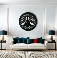 Metalowy obraz, Dekoracja Ścienna, Ozdoba, Lampka Led, Bluetooth, Bateria