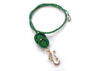 BRANSOLETKA CHOKER SUTASZ zielona 100% hand made