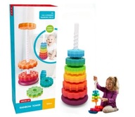 ZAKRĘCONA KOLOROWA WIEŻA SPIRALA EDUKACYJNA DLA DZIECI PIRAMIDA DLA DZIECKA