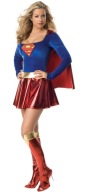 SUPERGIRL SUPERMANKA SUPERBOHATERKA DELUXE Licencja Strój Kostium L L/XL
