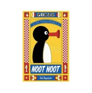 Plakat „Pingu Noot Noot” – Vintage Pingwin z Humorem