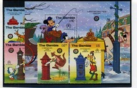 A23708)Disney: Gambia 650 - 654** + Bl 29**