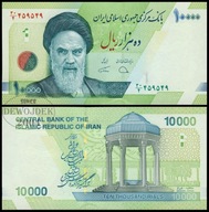 BNB - IRAN 10000 Rials 2017 seria 30/4 nr 459566 # P159 # UNC