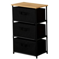 Regał Gotel 40 cm x 68 cm x 30 cm czarny