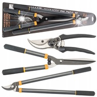 ZESTAW 3 SEKATORÓW NOŻYC ogrodowych do gałęzi krzewów żywopłotu WYTRZYMAŁE