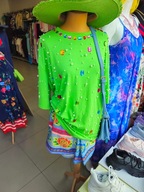 Bluzka kamienie zielona r. UNI Azaka Paris !!!