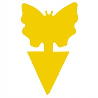 ŻÓŁTY LEP LEPY ZESTAW DO DONICZKI NA OWADY ZIEMIÓRKI MUSZKI OWOCÓWKI