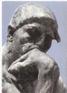 AUGUST RODIN GŁOWA MYŚLICIELA RZEŻBA SECESJA