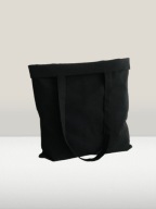 MAMAJASTUDIO Torba na zakupy,bawełniana torebka na ramię,shoperka czarna