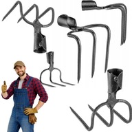 HAKI 3-ZĘBNE DO NAWOZU OBORNIKA NIEOPRAWIONE WIDŁY KOPACZ BEZ TRZONKA 13X18