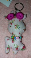 Brelok krowa różowy