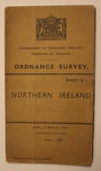 STARA MAPA - EIRE - IRLANDIA - ORDNANCE SURVEY - NORTHERN IRELAND, RZADKOŚĆ