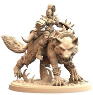 Orc Wolf Rider Orkowy Jeździec Wilków D Druk 3D NSFW