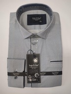 KOSZULA MĘSKA ELEGANCKA SLIM FIT BIAŁA SERGIO DI MARE r. L 41/42 nr 644B