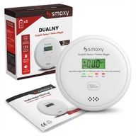 DUALNY CZUJNIK CZADU I DYMU GAZU TLENKU WĘGLA CERTYFIKOWANY WYKRYWACZ CO