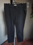 women essentials by tchibo 44 spodnie jeggins proste strecz szare na gumie