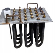 Grzałka powietrza przemysłowa tunelowa radiatorowa 220 V 750 W x 12 szt