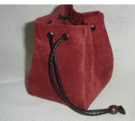 zestaw sakiewka mieszek portfel na monety skóra