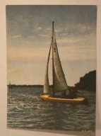 Jachty na jeziorze Mamry, STARA PIECZĄTKA - WYDMINY 1960 ROK