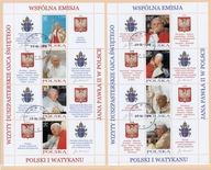 Fi Blok 188-189 - Osiem wizyt Duszpasterskich Ojca Świętego 2 x BLOK 2004