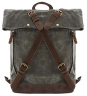 Plecak płócienny Vintage wodoodporny mieści format A4 i laptopa 17"