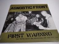 Agnostic Front – First Warning 1983 LP WINYL WYDANIE 2020 ZAFOLIOWANA V497