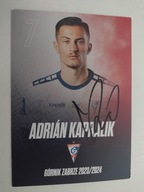 Karta Klubowa 10x15 Górnik Zabrze sezon 2023/24 Adrian Kapralik