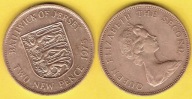 Jersey 2 Pence 1975 r.