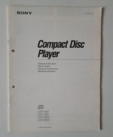 SONY - 1990 - Compact Disc Player - CDP-590 / CDP-490 / CDP-M69 / CDP-M49