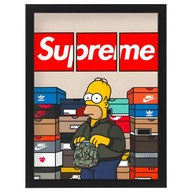 Obraz na ścianę do salonu sypialni plakat w ramie 30x40 Supreme Simpson