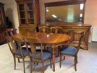 ZESTAW stylowy Stół 6 Krzeseł KOMODA WITRYNA meble stylowe sklep Selva