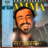 Pavarotti Mancini Mamma EX+/NM Japan Obi LP 1984 London Records L28C1793