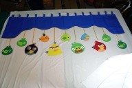 Firanka firana dla dzieci ANGRY BIRDS lambrekin 189cm dwustronny