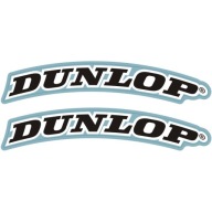 2x Naklejka DUNLOP Łuk 215mm na Błotniki Owiewki Quad Cross Enduro Nalepki