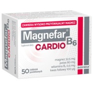 Magnefar B6 Cardio magnez potas wit. B6 50 tabl.