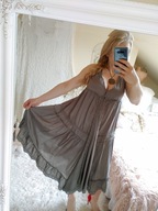 Lindex sukienka rozkloszowana ciążowa koronka 38