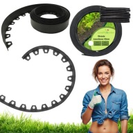 OBRZEŻE OGRODOWE PLASTIKOWE TRAWNIKOWE ELASTYCZNE PALISADA 10M + KOTWY