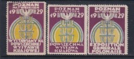 Poznań, X Targi 1929, rzadkie nalepki reklamowe,
