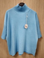 Sweterek niebieski, rękaw 1/3 r. Uni Italy Hit !!!