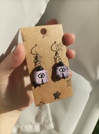 Kolczyki Gravity Falls - Tad Strange - rękodzieło, stal nierdzewna