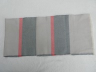 Cienki szalik wełniany szaro-różowy