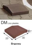 Daszek DM Dwuspadowy Lico płaskie Combet Brązowy